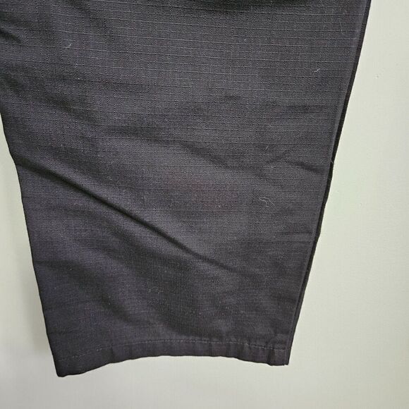 Men's Size 32x32 Black Woven Cargo Pants Hiking Work Outdoor Pockets - Picture 8 of 11